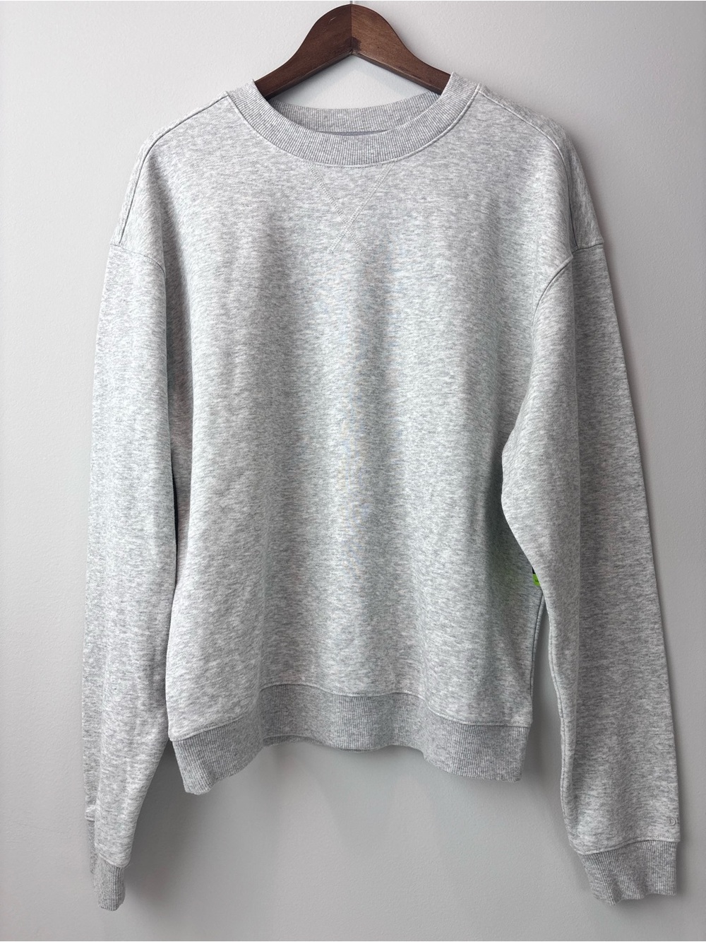DSG Men’s French Terry Crewneck Sweatshirt – Heather Gray – Size Small